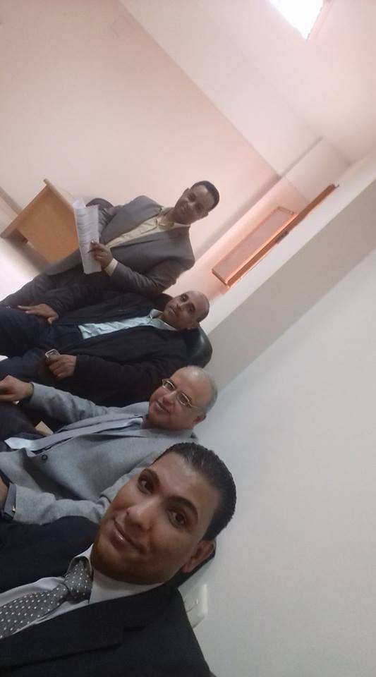 اجتماع  دكتور شرف الدين عبد الحميد بوحدة إدارة الجودة بكلية الآداب الأربعاء  14-11-2018م